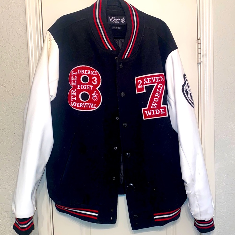 8732 Young Jeezy letterman Jacket coat XXL